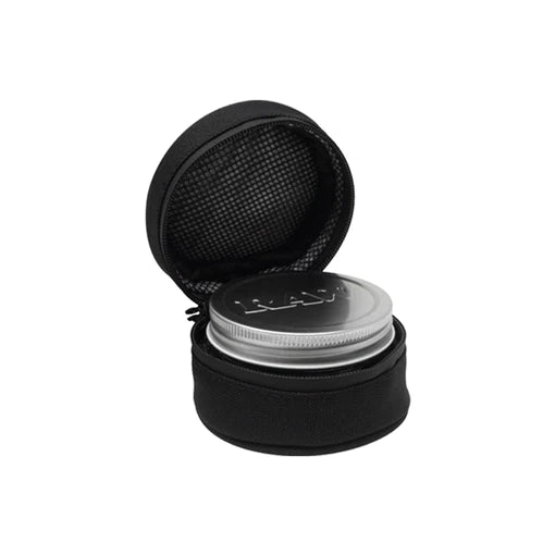 RAW 6OZ SMELL PROOF MASON JAR AND CASE