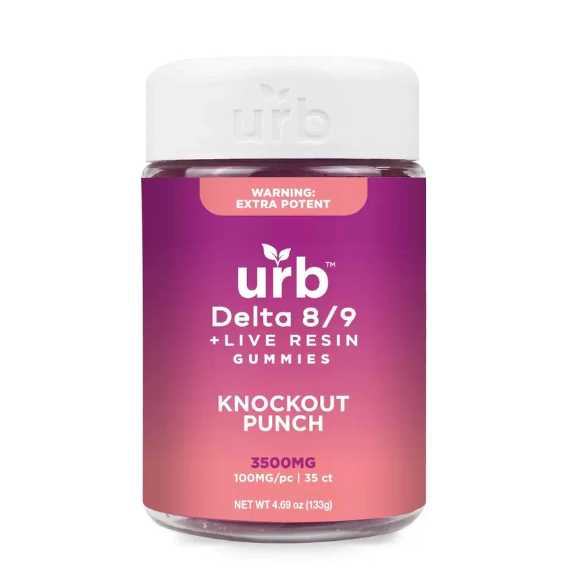 URB 3500MG D8/D9 LIVE RESIN GUMMIES - 35CT JAR