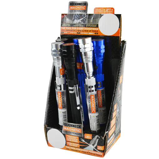 ROUGH NECK MAGNETIC EXTENDER TOOL LED 6CT
