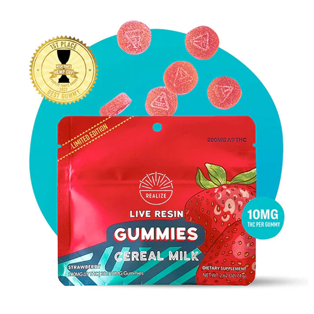 REALIZE LIVE RESIN D9 GUMMIES 200MG - 20CT
