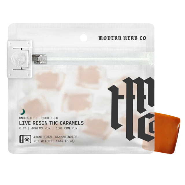 MODERN HERB CO LIVE RESIN 40MG CARAMELS 8PK