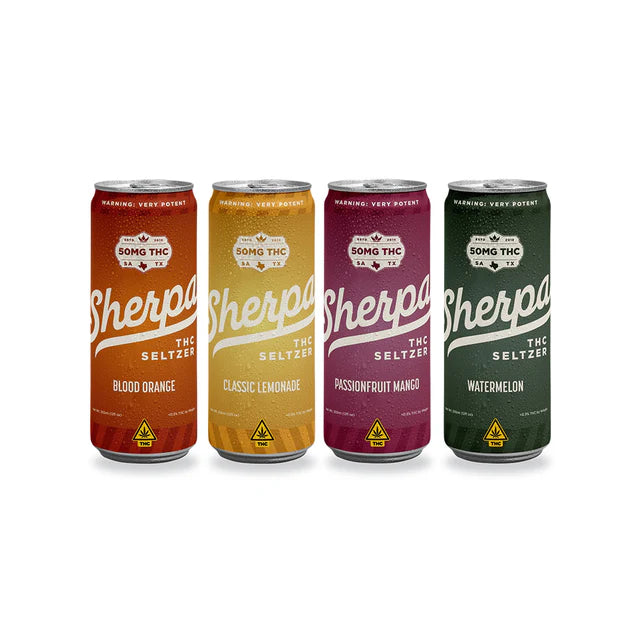 SHERPA 50MG THC SELTZER 4PK