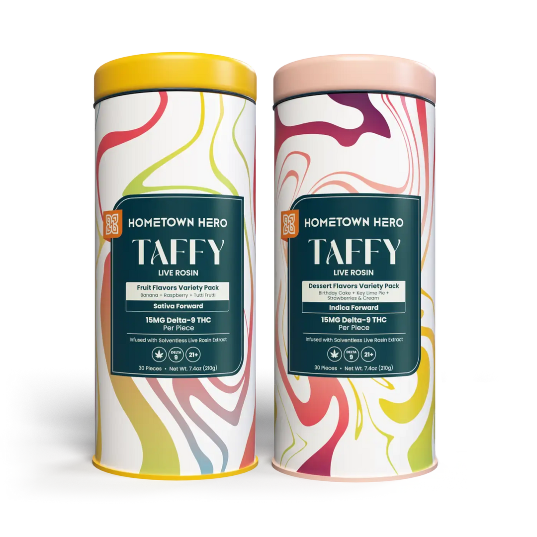 HOMETOWN HERO LIVE ROSIN D9 TAFFY 10CT
