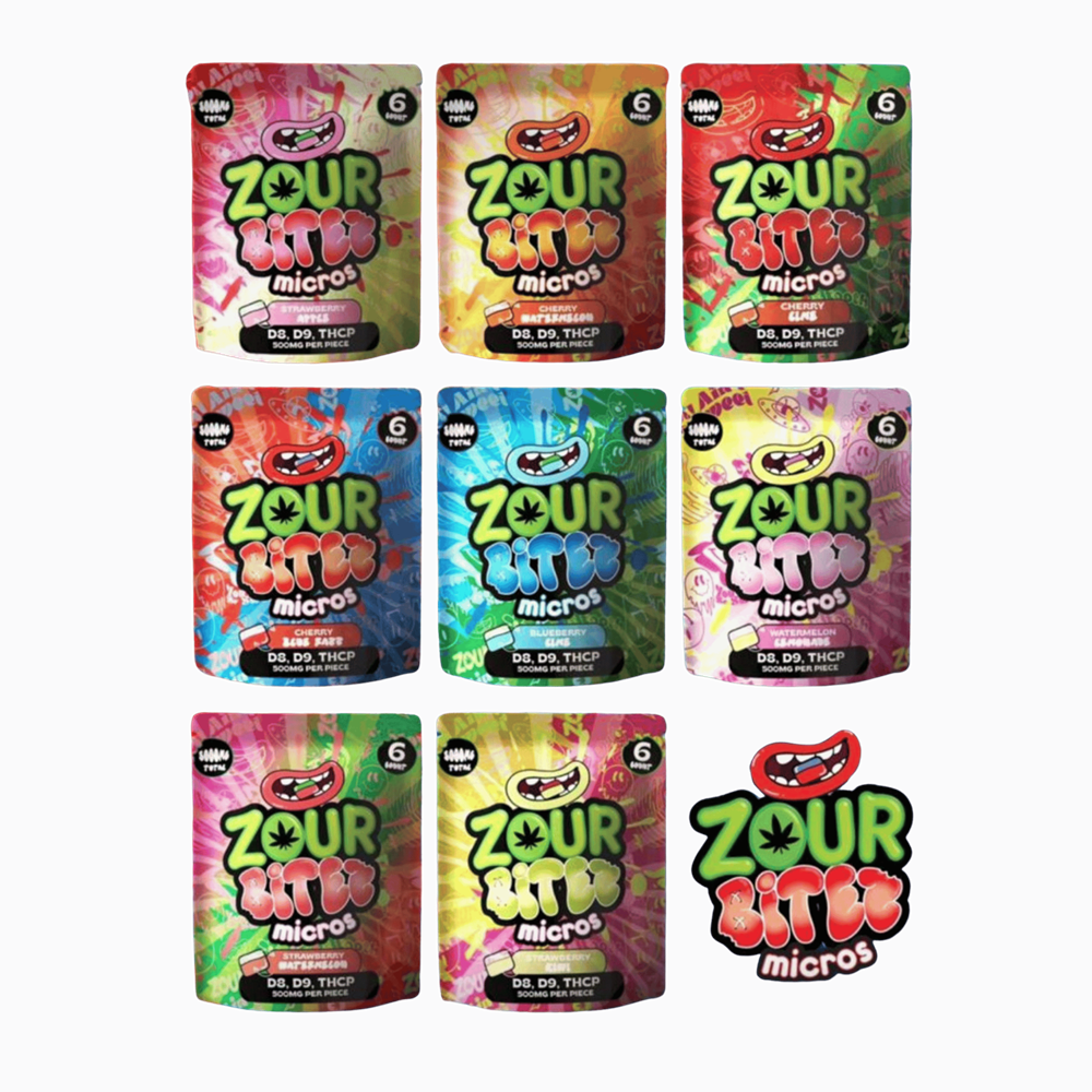 Zour Bitez Micros Gummies, 6pk/3000mg 30ct