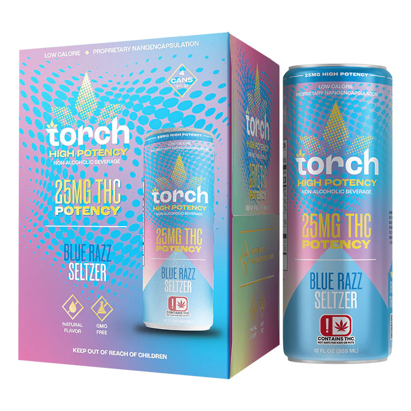 TORCH DRINK HIGH POTANCY 25MG THC SELTZER 24CT