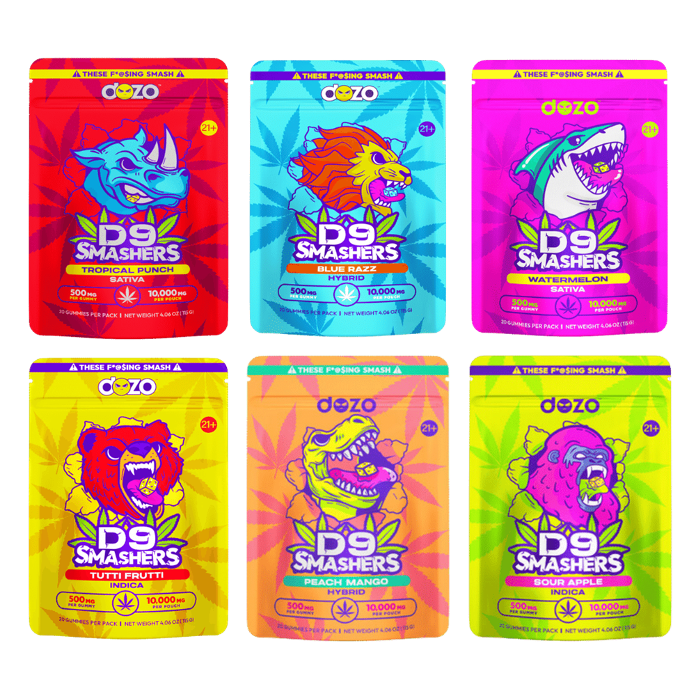 Dozo D9 Smashers, 10000mg 5CT