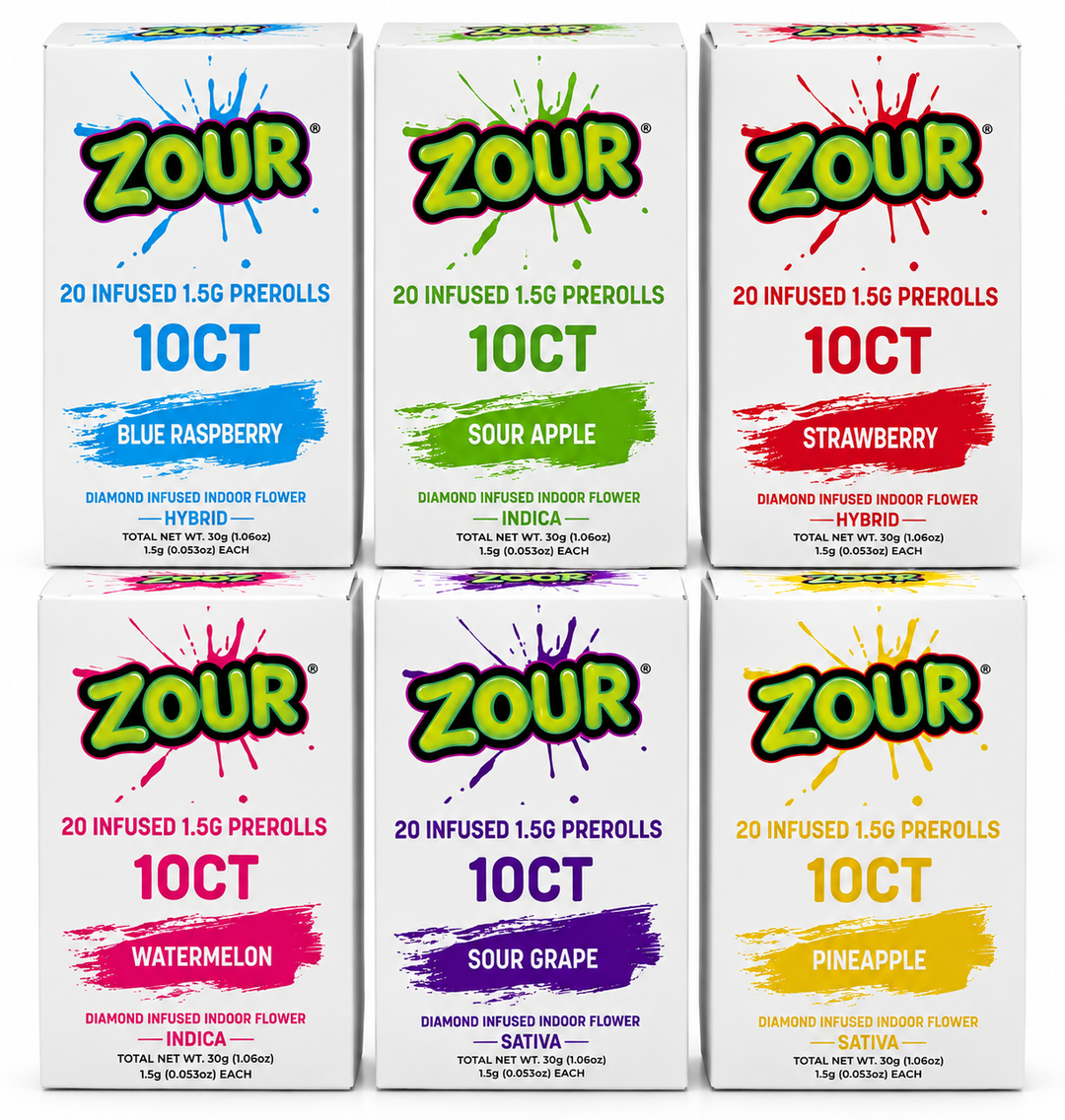 ZOUR DIAMOND INFUSED PRE ROLLS 2PK 10CT