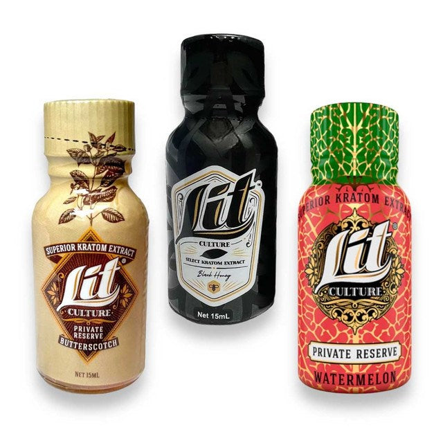 Lit Culture Kratom Extract Liquid Shot, 15ml 12CT