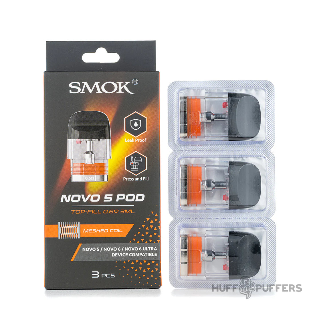 SMOK NOVO 5 MESHED POD (3PK) 0.4/0.8OHM