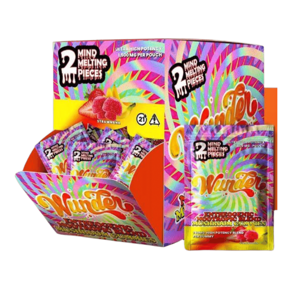 Wunder Amanita Muscaria Mushroom High Potency Gummies, 2pk/30CT