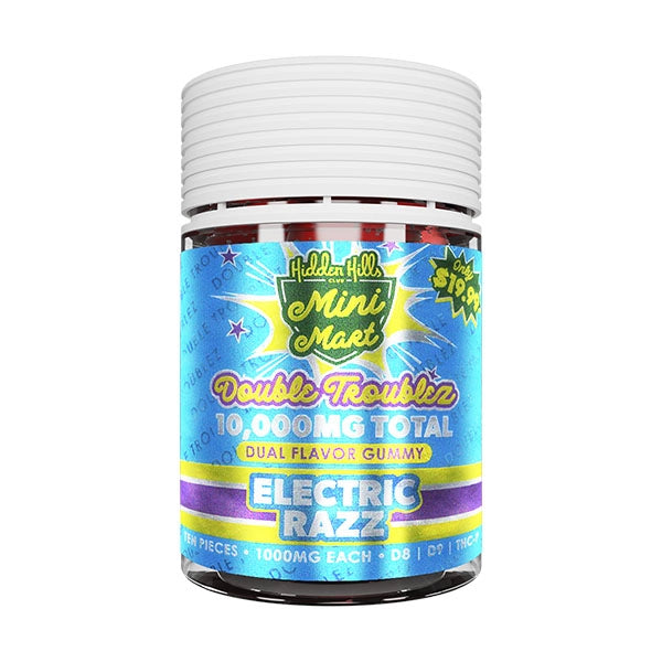 HIDDEN HILLS MINI MART DOUBLE TROUBLEZ GUMMY 10K MG 10CT